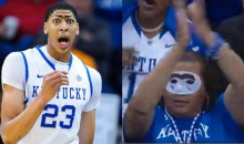 Anthony Davis’ Mom Wears A Unibrow Mask