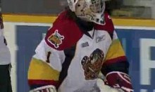 Erie Otters’ Forward Plays Goalie, Allows 13 Goals Against, Named Game’s First Star (Video)