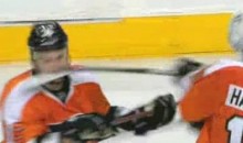 Scott Hartnell Slashes Teammate Zac Rinaldo In The Face (Video)