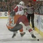 kronwall hit on voracek