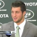 tim tebow excited jets