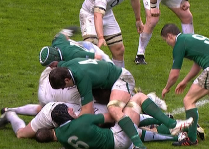 dylan hartley of england bites stephen ferris of ireland