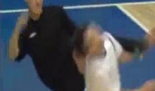 Futsal Player Shuts-Up Opponent With A Kick To The Face (Video)