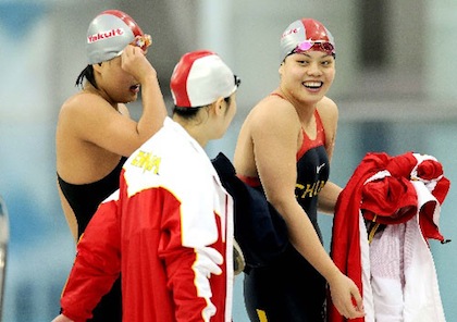 Chinese swimming team on steroids