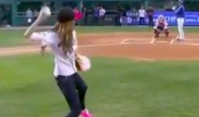 Is This The Worst Ceremonial First Pitch Ever? (Video)