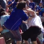 fan fight at soccer game