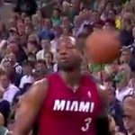 fan hits dwyane wade in head with ball