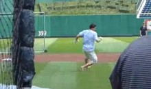 NHL Top Prospect Nail Yakupov Takes Batting Practice at PNC Park With No Shoes, Runs to Second Base (Video)