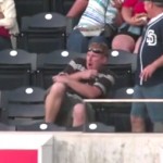 guy hit in chest by baseball