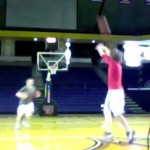 guy sets world record for half-court shots made in 1 minute