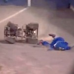 norfolk tides mascot riptide atv wipeout faceplant