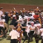 women's football alliance bench-clearing brawl