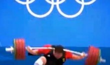 German Weightlifter Matthias Steiner Drops 432 Pounds On His Head At Olympics (GIF)