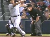 Carlos Lee Hit Umpire Joe West In The Head With His Bat (Video)