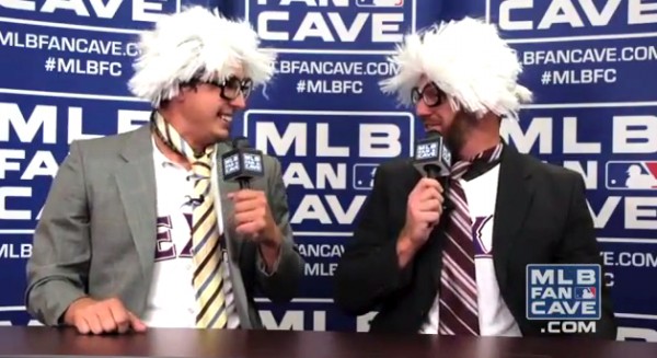 derek holland and ryan dempster do harry caray impersonations