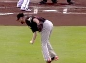 LA’s Jerry Hairston Can’t Get A Grip On The Ball, While Miami’s Ricky Nolasco Can’t Let Go (Videos)