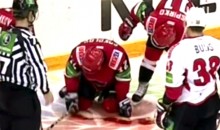 Gruesome Hockey Laceration: KHL Player Loses Pint Of Blood After Carotid Artery Slashed By Skate (Video)