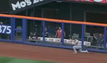 Travis Snider Scales The Outfield Wall And Makes An Incredible Catch (Video)