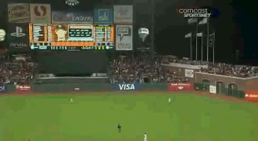 gregor blanco saves perfect game baseball catch gif
