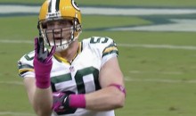 Green Bay’s A.J. Hawk Celebrates A Sack By Flashing The Shocker (GIF)
