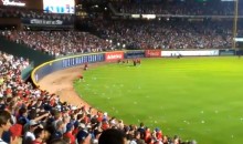 Here’s Footage Of The Braves Fans Littering Turning Field With Garbage During The NL Wild Card Game (Video)