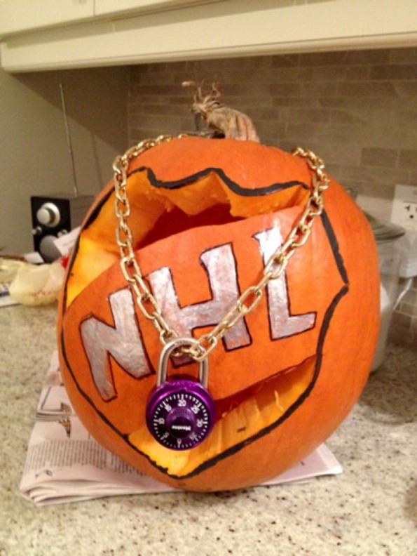nhl lockout pumpkin 2
