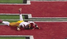 USC’s Robert Woods Takes Brutal Headshot, Stumbles Like A Drunk, Sent Back Into Game One Play Later (GIFs)