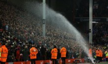 Sprinkler Fail: Liverpool Supporters Get Soaked By Unexpected Shower (GIF)