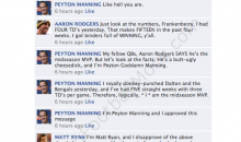 NFL Quarterbacks Talk MVP Vote On Facebook (Week 9)