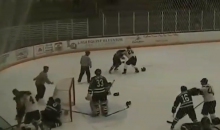Awesome Line Brawl Breaks Out In Superior International Junior Hockey League Game (Video)
