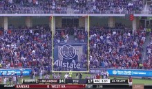 Crazy Field-Goal Attempt Starts Wide Right, Ends Wide Left (GIF)