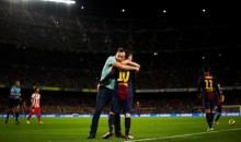Fan Runs Onto Field to Give Lionel Messi a Hug (Video)