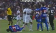 Attempted Kick-To-The-Groin Results In Another Ridiculous Soccer Dive (Video)