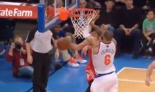 Tyson Chandler Greets Jeremy Lin With An Elbow During His Return To New York (Video)