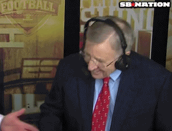 Image result for brent musburger gif