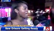 Drunk 49ers Fan Gets Owned by Orlando Reporter Covering Super Bowl (Video)