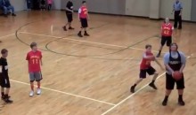Watch This Kid Drain An Impressive Backwards Buzzer Beater (Video)