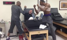 Kobe Bryant Tweets Picture of Mock Fight With Dwight Howard (Photo)
