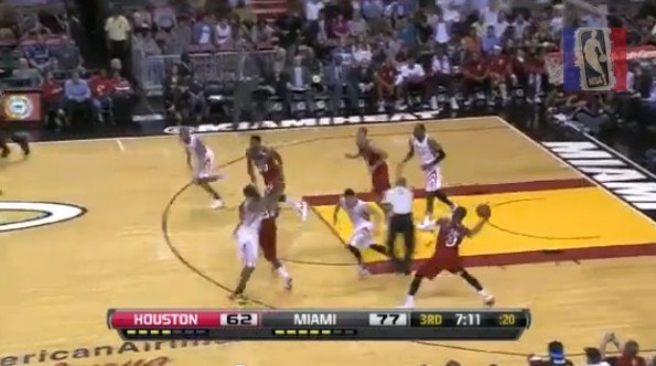 dwyane wade lebron james touchdown pass