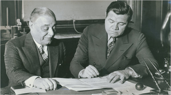 jacob ruppert yankees owner signing babe ruth - winningest sports team owners jacob ruppert yankees owner signing babe ruth - winningest sports team owners
