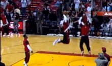 LeBron James Performs a 360°, Through-The-Legs, Off-The-Backboard Dunk in Warm-Ups (Video)