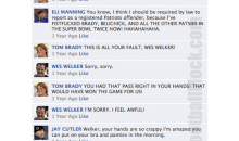 NFL Quarterbacks Conversation On Facebook (Foreshadowing)