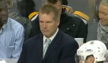 Bruins Coach Throws His Earpiece Over the Glass and into a Fan’s Beer (Video)