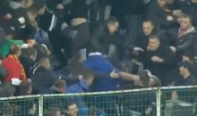 Montenegro Soccer Fans Brawl Amongst Themselves Before World Cup Qualifier Against England (Video)