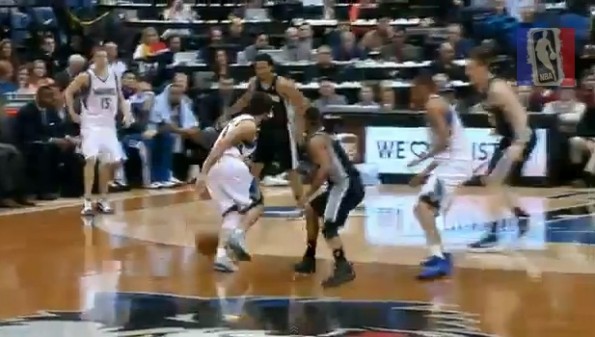ricky rubio double behind the back