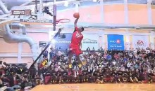 Andrew Wiggins Throws Down a Reverse 360 Through-The-Legs Dunk at JamFest (Video)