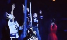 Parenting Fail: Mom Drops Kid to Catch Hockey Stick at Kings Game (Video)
