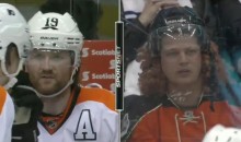 Scott Hartnell Doppelganger Takes In the Leafs-Flyers Game in Toronto (Video)