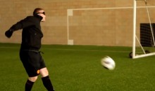 Former and Current Manchester United Players Play Soccer Blindfolded (Video)