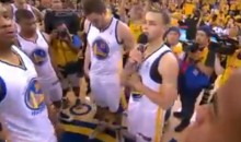 Despite Elimination, Classy Warriors Players Took Time to Thank Their Fans Last Night (Video)